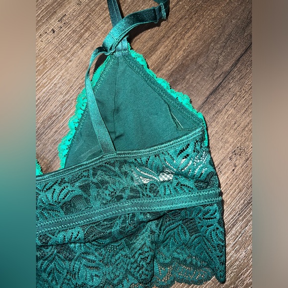 NWT Target Auden Deep Green/Turquoise Lace Bralette - Picture 5 of 5